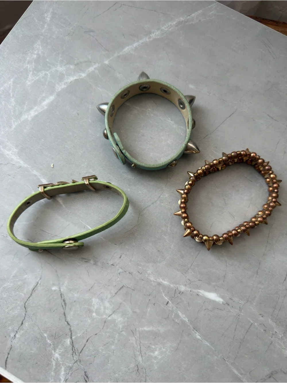 Vintage 00s pop punk spikey bracelets